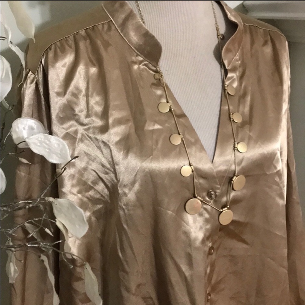 Gold Plus Size Top